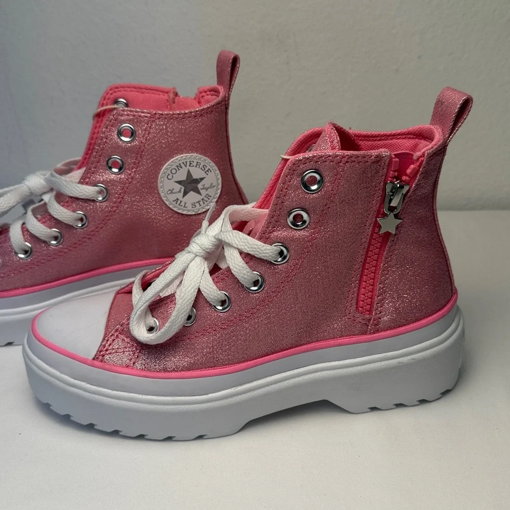 CONVERSE Chuck Taylor All Star Lugged Lift‎ Platform Prism Glitter size 3.5 girl